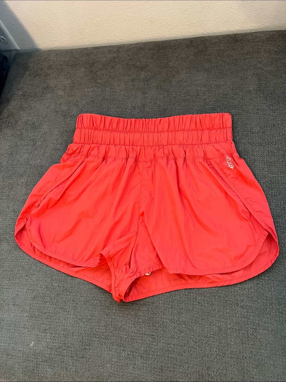 FP Movement by Free People Coral Drawstring Athletic Shorts